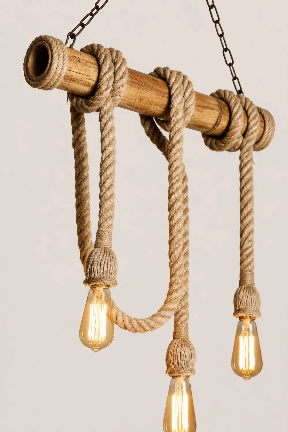 Alessio Vintage Retro Resin Pendant Light, flaxen - Lumpaz