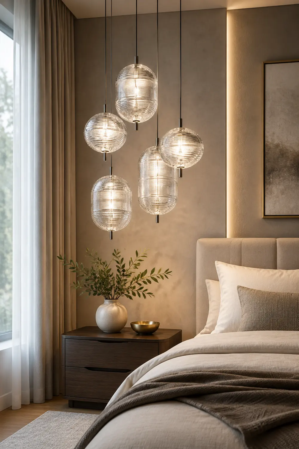 Hailie Designer Art Modern Pendant Light, Black/Gold - Lumpaz