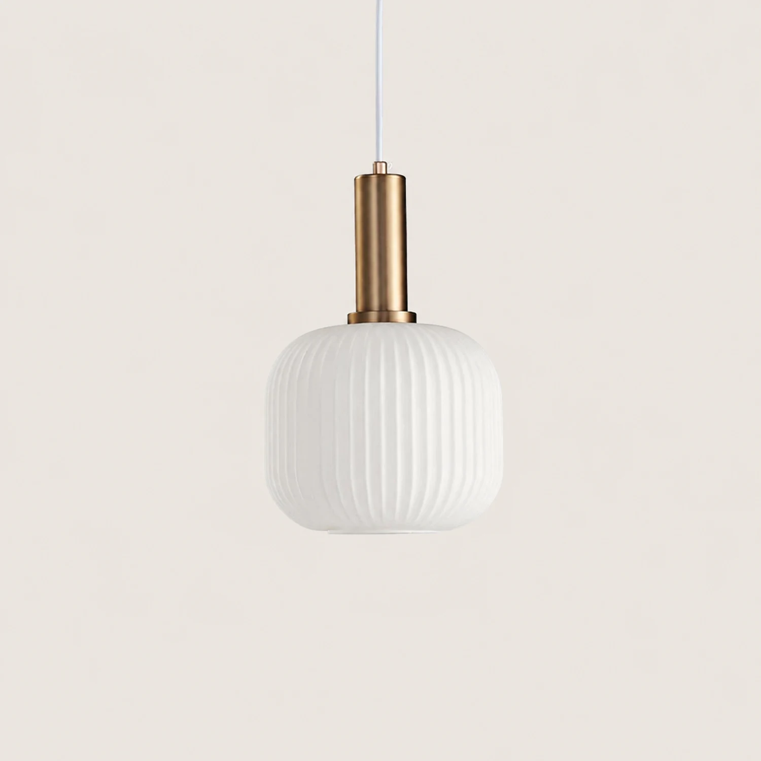 Hailie Morden Bubble Glass Pendant Light, White, Bedroom - Lumpaz