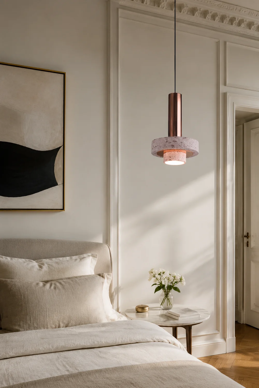 Zaid Modern LED Art Deco Colorful Pendant Light, Terrazzo - Lumpaz