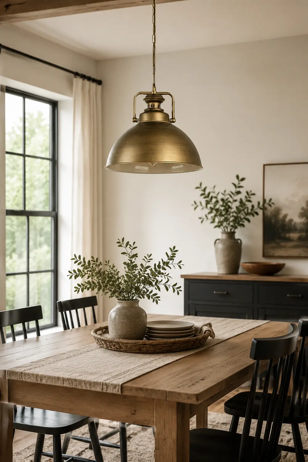 Alessio Vintage Metal Demo Industrial Rustic Pendant Light, Gold - Lumpaz
