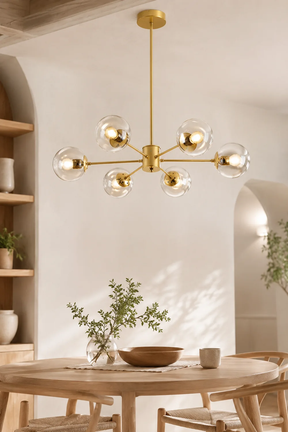Valentina Designer Simple Nordic Pendant Light, Black/Gold - Lumpaz
