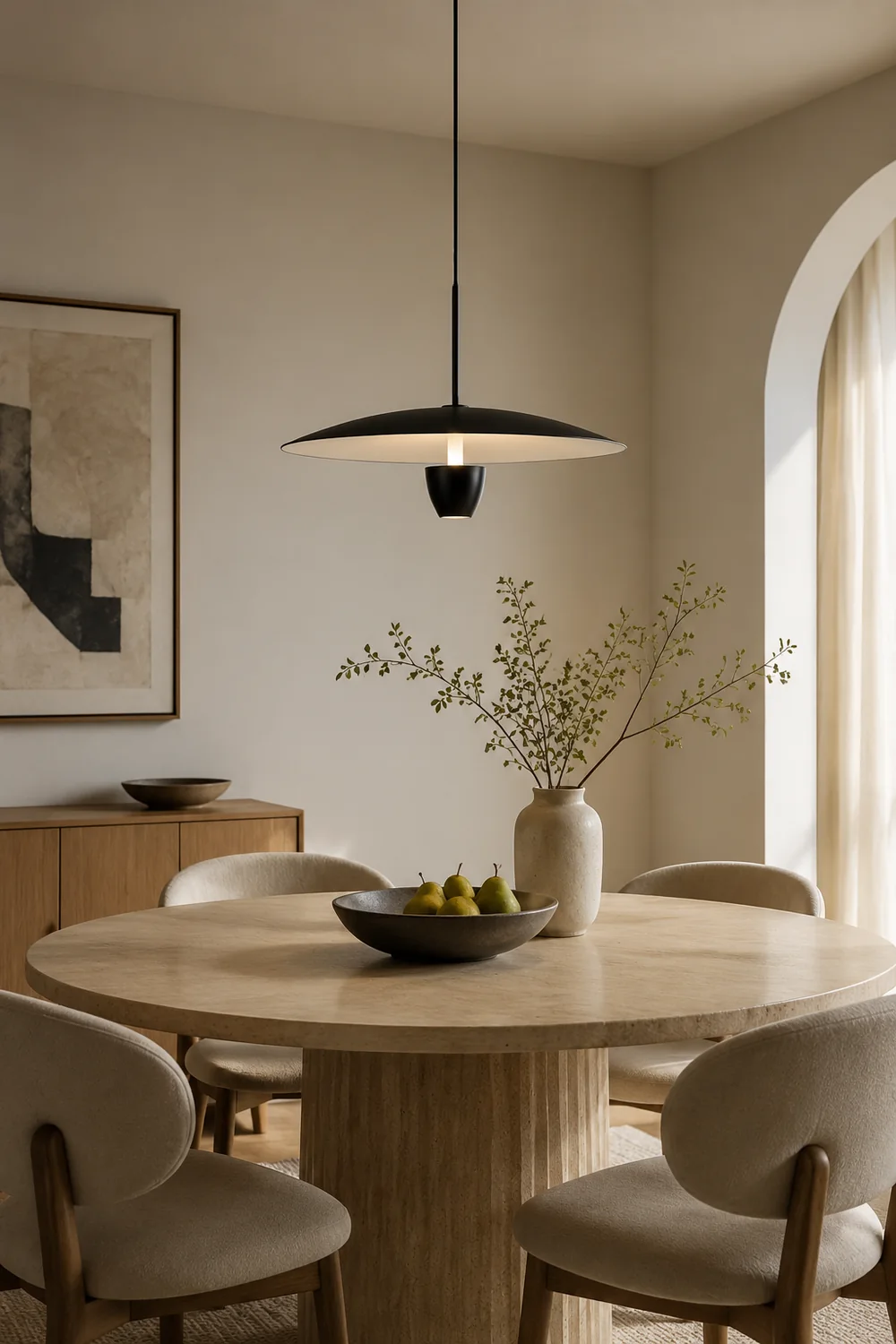 Carins Modern Nordic Metal Pendant Light, Black - Lumpaz