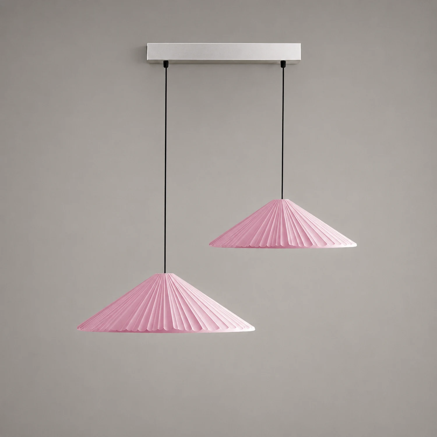 Cairns Modern Nordic Triangle Metal/Resin Pendant Light, White/Pink/Blue - Lumpaz