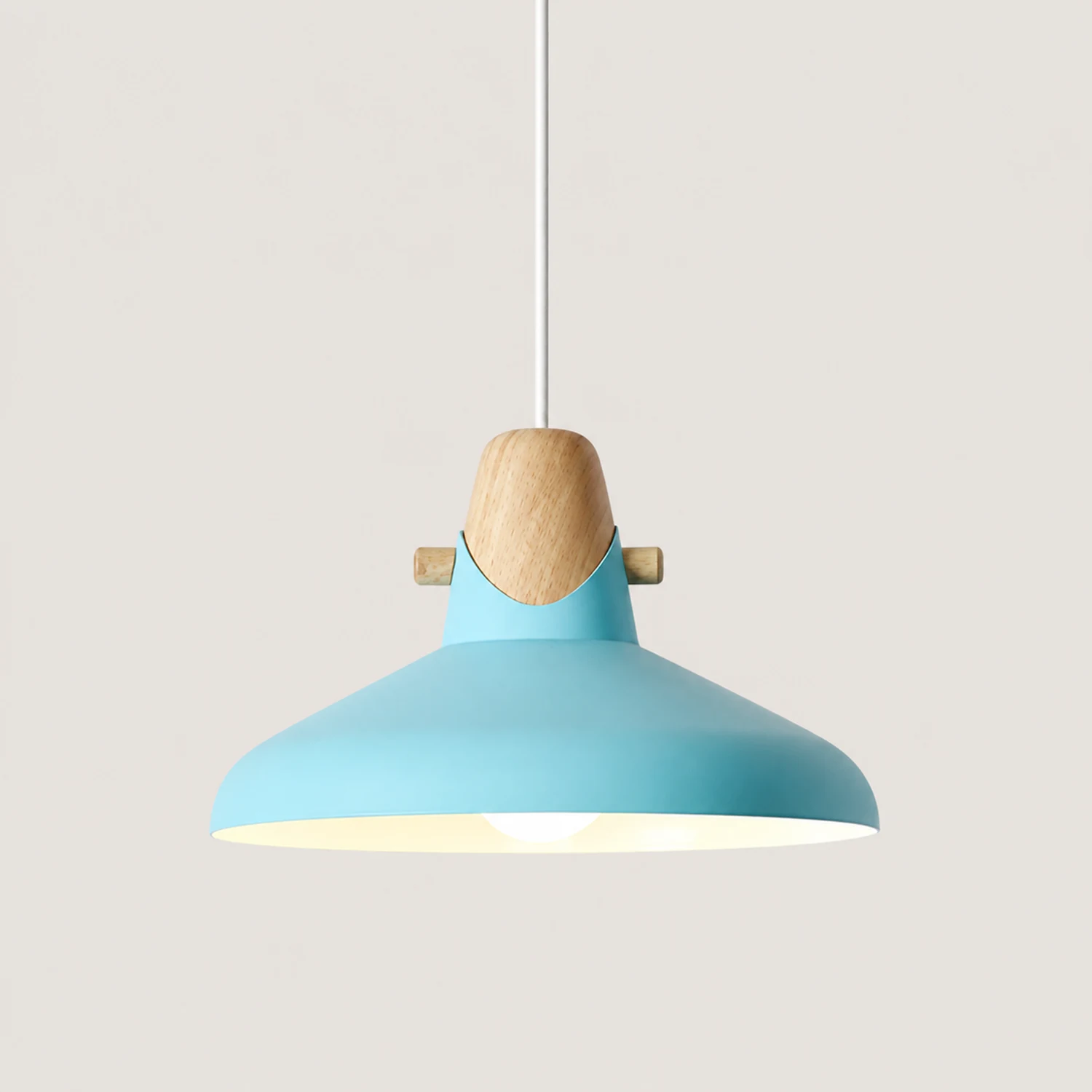 Morandi Nordic Dome Metal Pendant Light, Bule/Green/Pink - Lumpaz