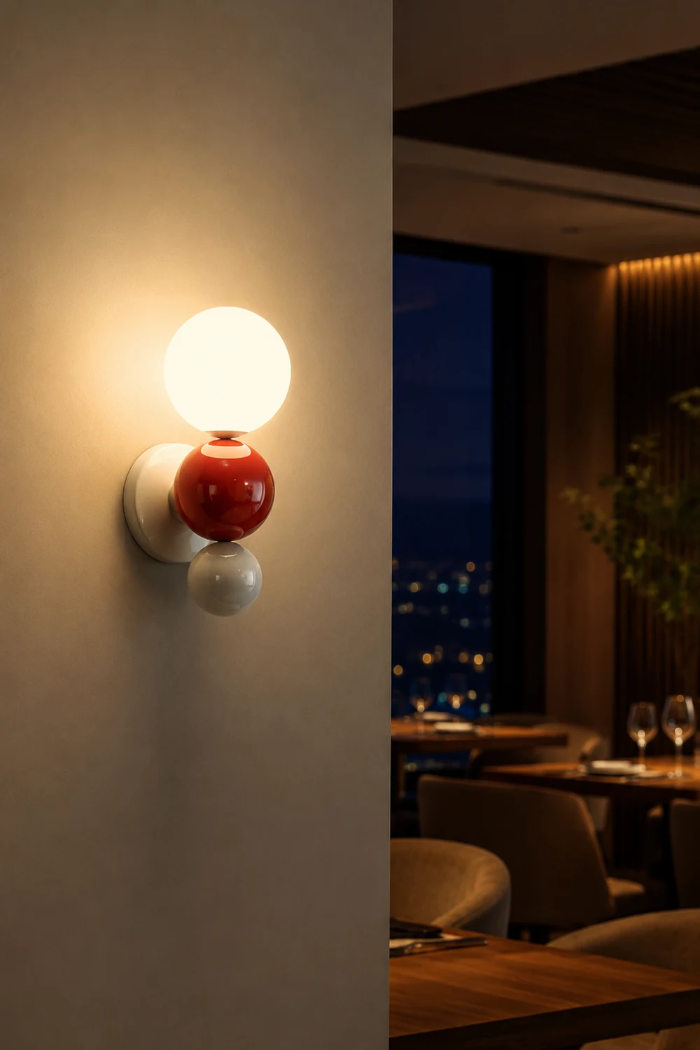 Valentina Modern LED Wall Lamp White Metal Bedroom Living Room - Lumpaz