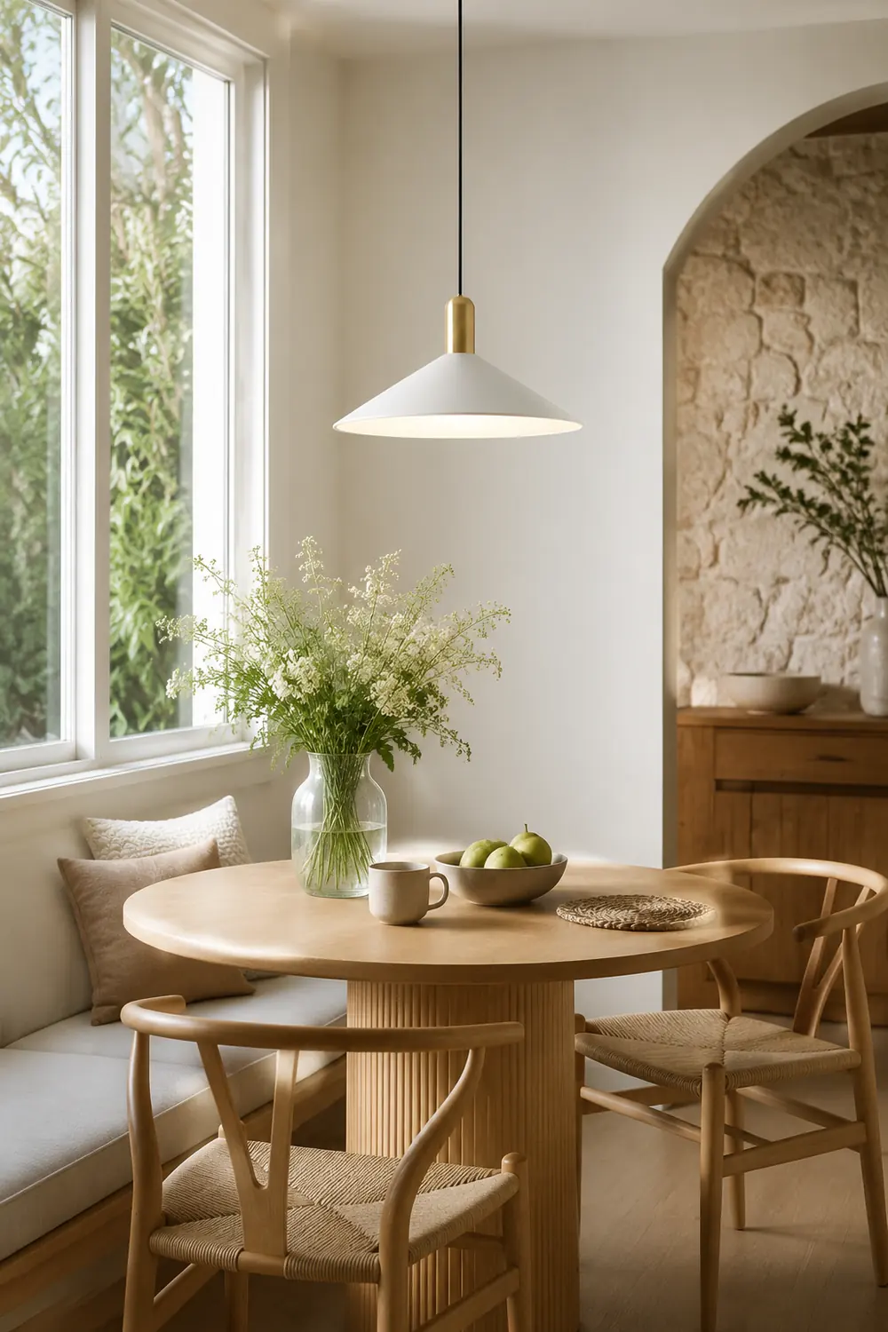 Carins Vintage Pendant Light,  Black & White & Gold - Lumpaz
