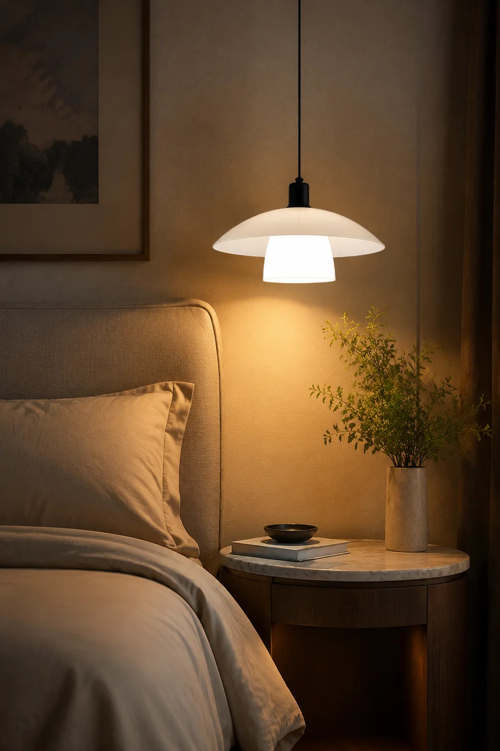 Carins White Pendant Light - Lumpaz