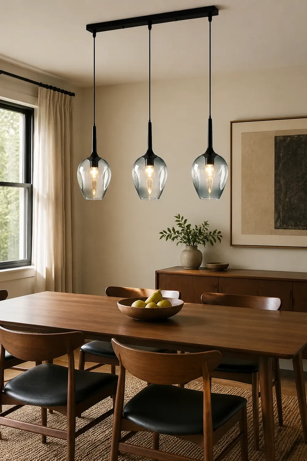 Hailie Modern Globo Glass Pendant Lignt, Clear/Amber/Blue/Gray/Smoke/Gray - Lumpaz