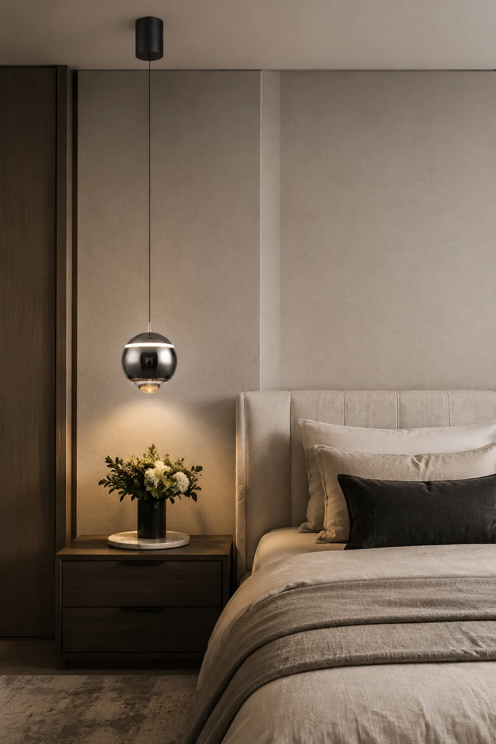 Valentina Modern Round LED Pendant Light, Kitchen Island - Lumpaz