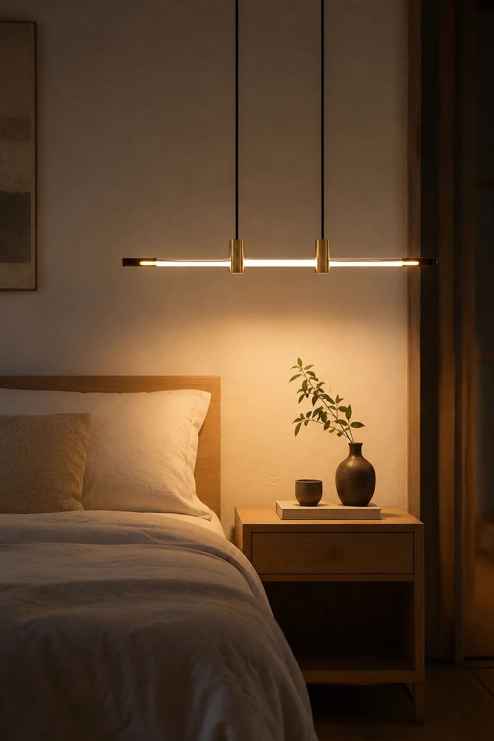 Minimalist Linear Dining Room/Bar Pendant Light - Lumpaz