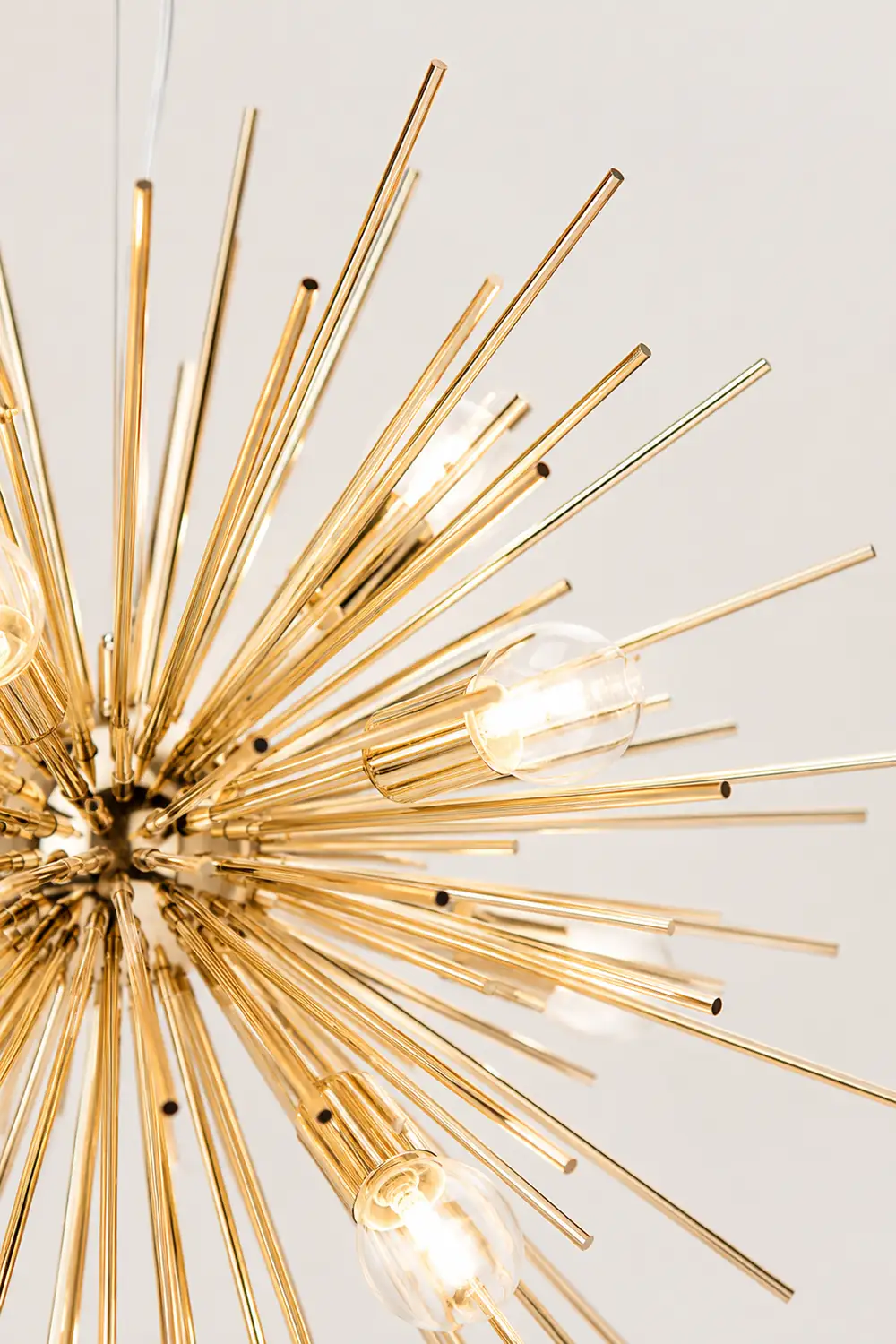 Lowry Modern Art Deco Sputnik Gold Pendant Light, Metal - Lumpaz