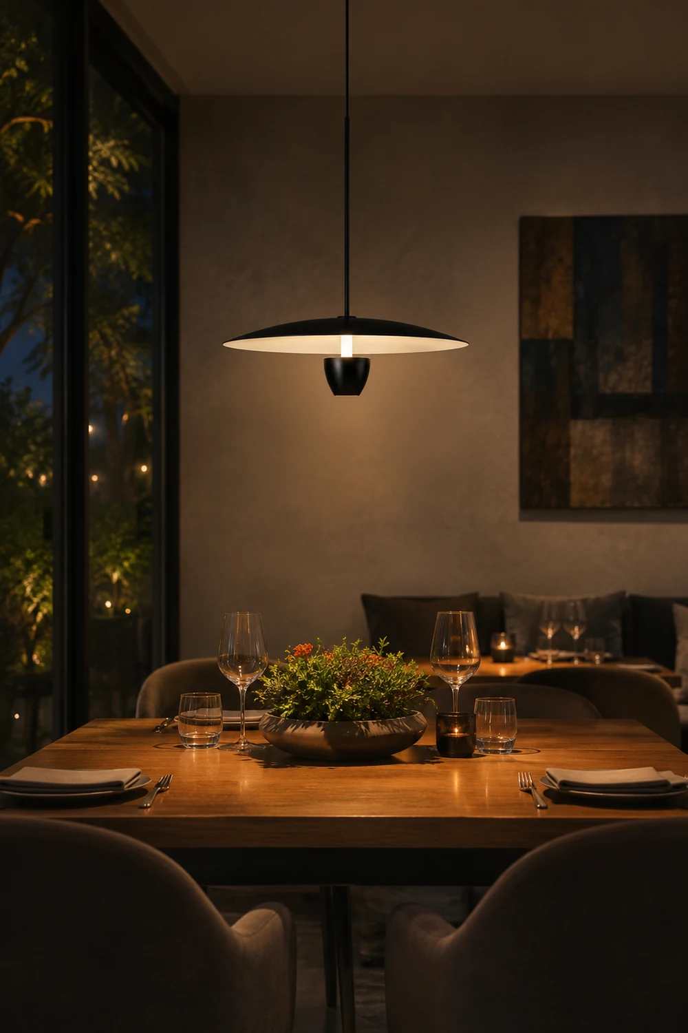Carins Modern Nordic Metal Pendant Light, Black - Lumpaz
