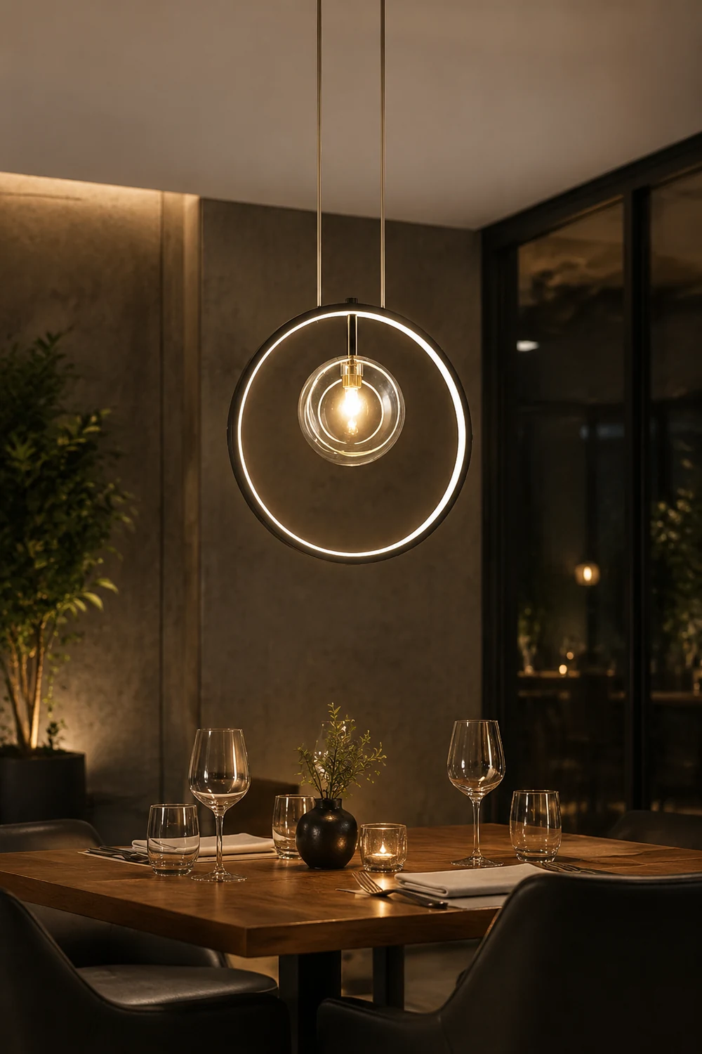 Nordic Glass Bubbles LED Modern Pendant Light For Dining Room - Lumpaz