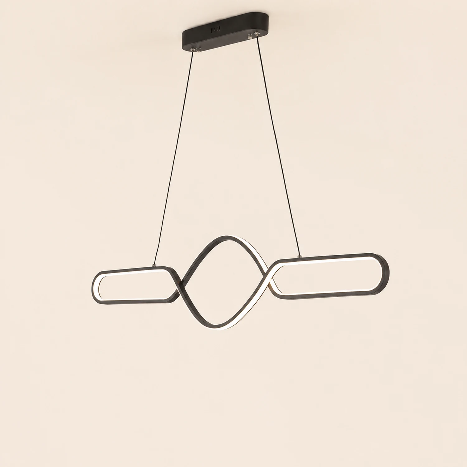 Bouvet Nordic Geometric Cross-Linear Pendant Light - Lumpaz