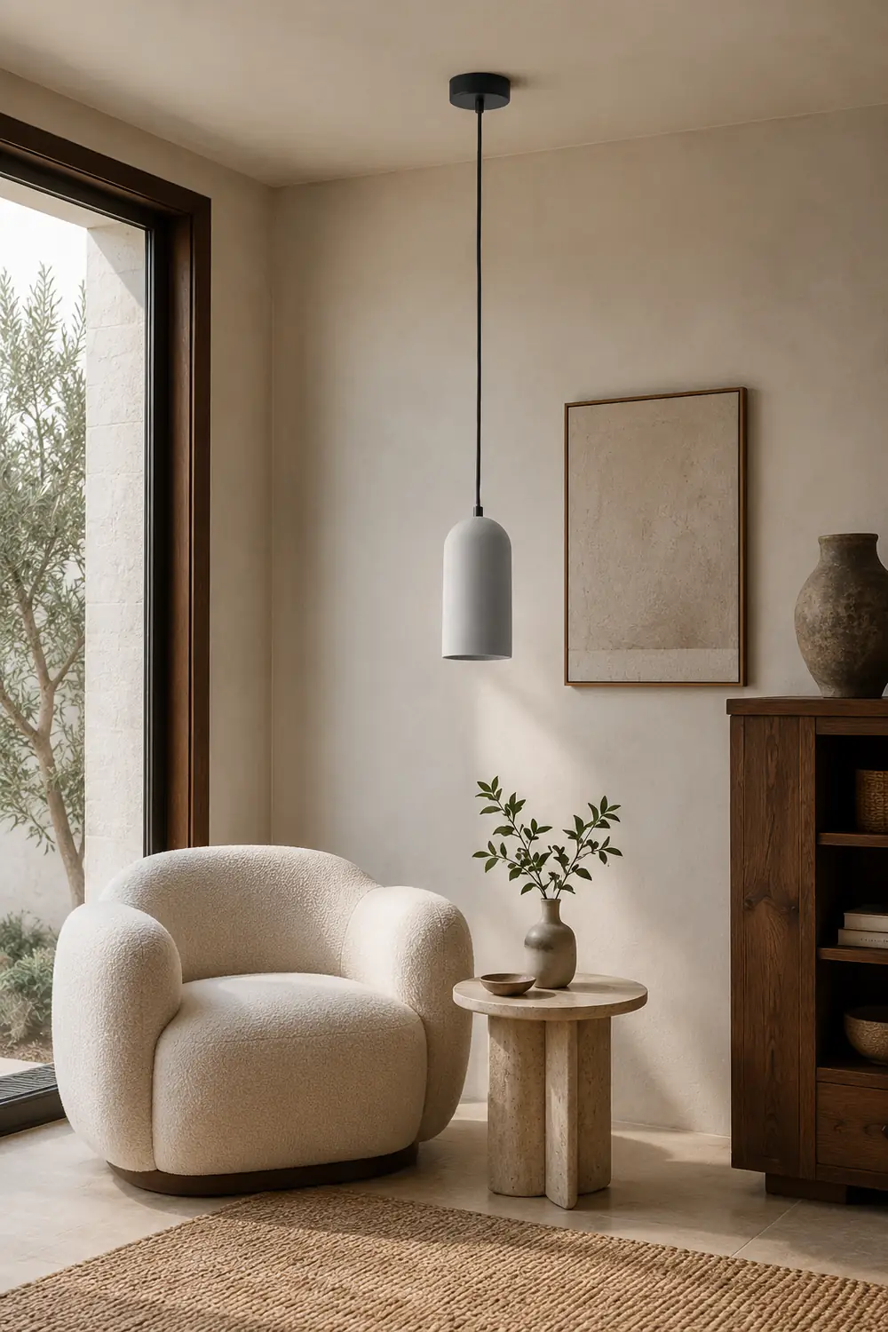 U Concrete Pendant Lamp - Lumpaz