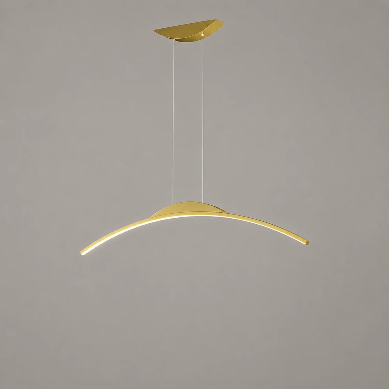 Minimalist Linear Metal Remote Control Pendant Light - Lumpaz