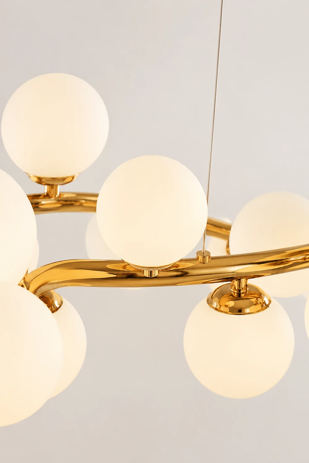 Valentina Chandelier Bubble, Magic Beans, Glass, Dining Room - Lumpaz