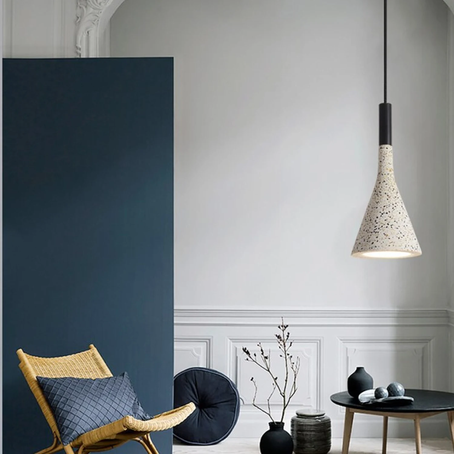 Sumait Zaid Modern Metal/Stone Pendant Light, 5 Style - Lumpaz