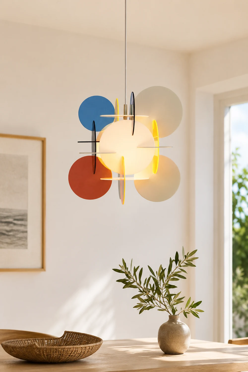 Morandi Modern Colorful Art Creative Pendant Light, Metal/Acrylic - Lumpaz