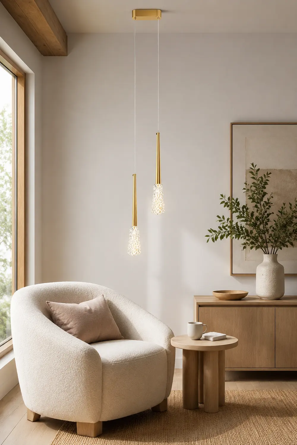 Mozzi Crystal Pendant Light - Lumpaz