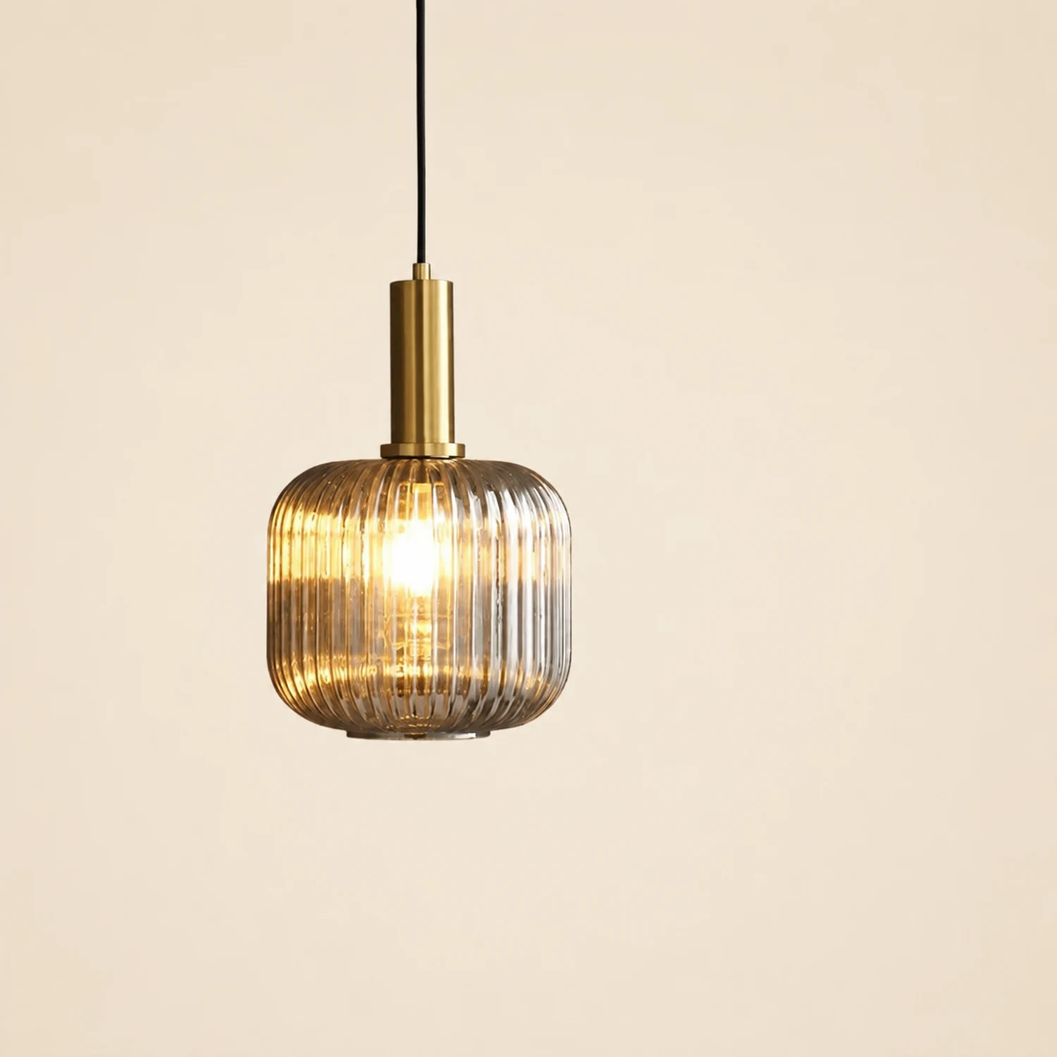 Hailie Pendant Light Crystal, Moru Glass, Cognac/Green/Gray, Kitchen Island - Lumpaz