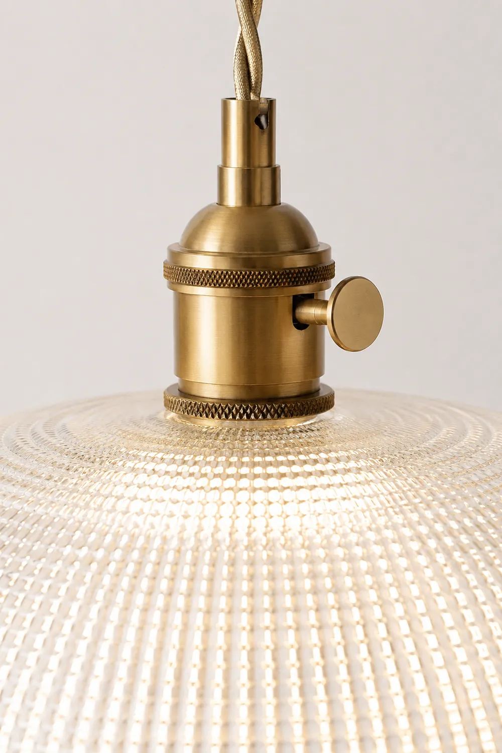 Ribbed Spiral Pendant Light - Lumpaz