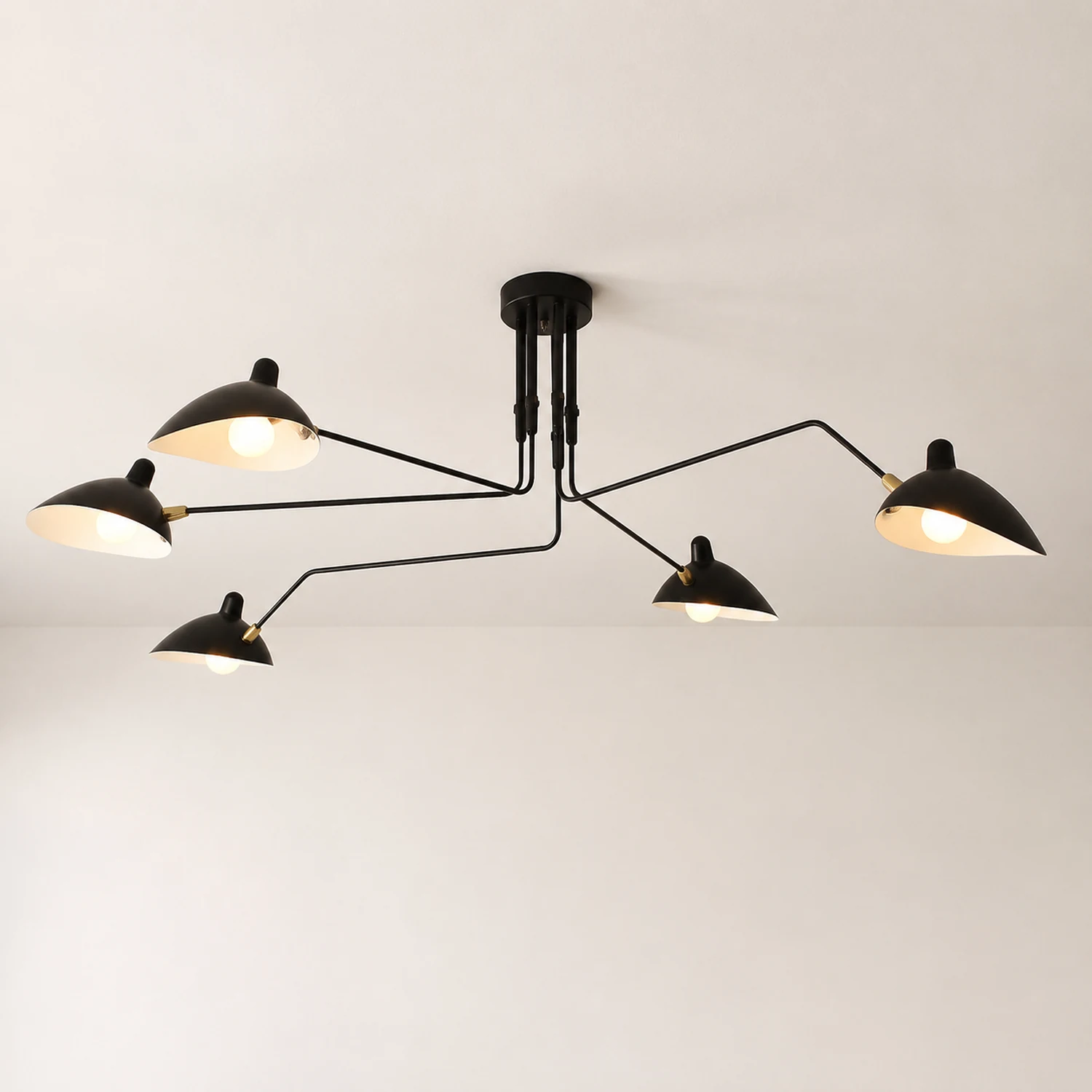 Schmitt Pendant Light Industry, Metal, Black, Study Room - Lumpaz