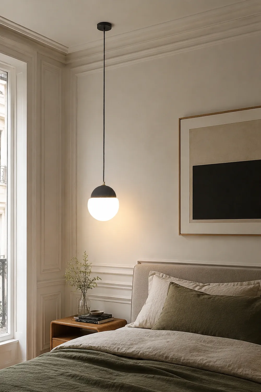 Cement Eclipse Pendant Lamp - Lumpaz