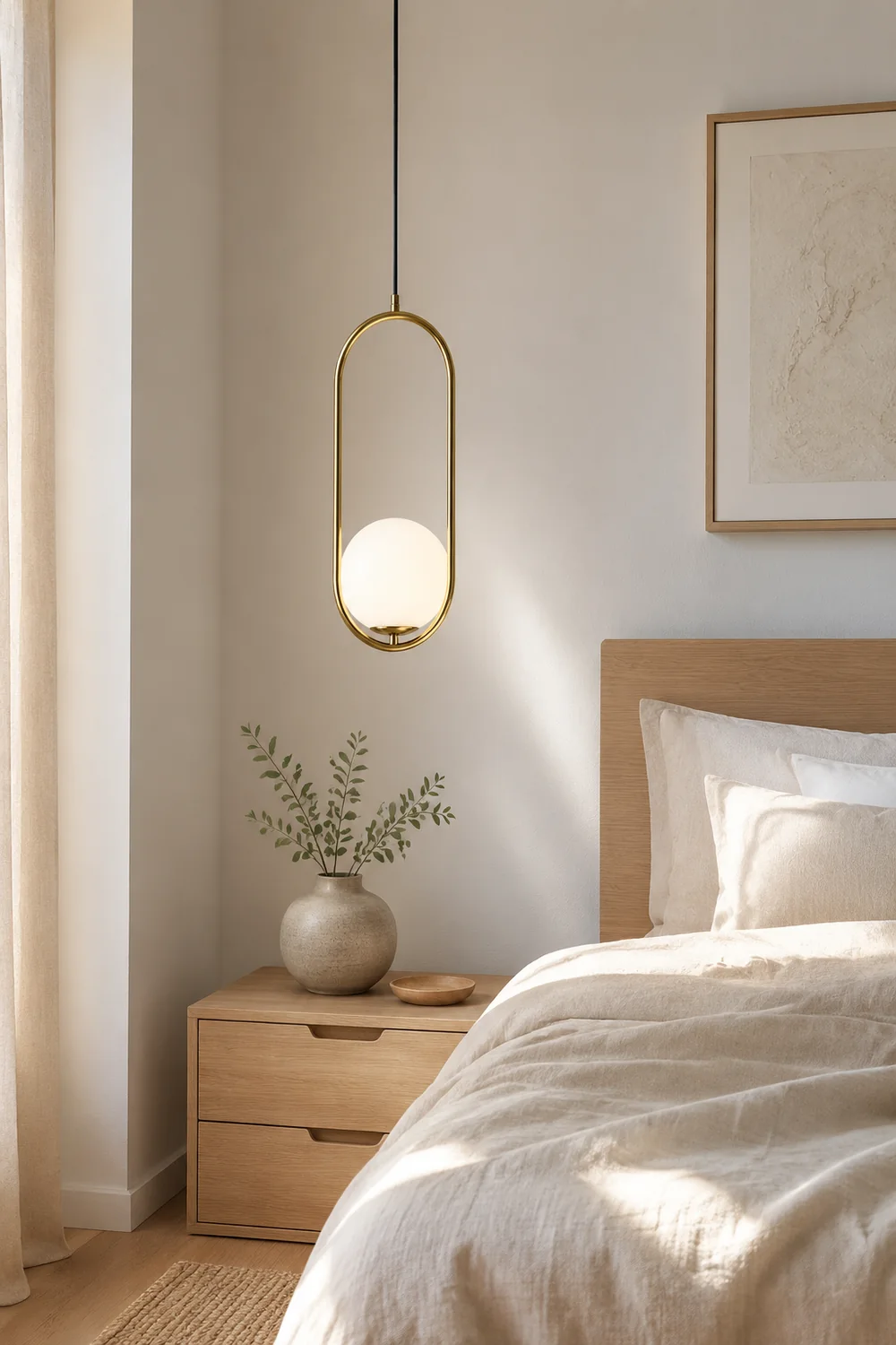 Valentina Globe Pendant Light, Gold/Black - Lumpaz