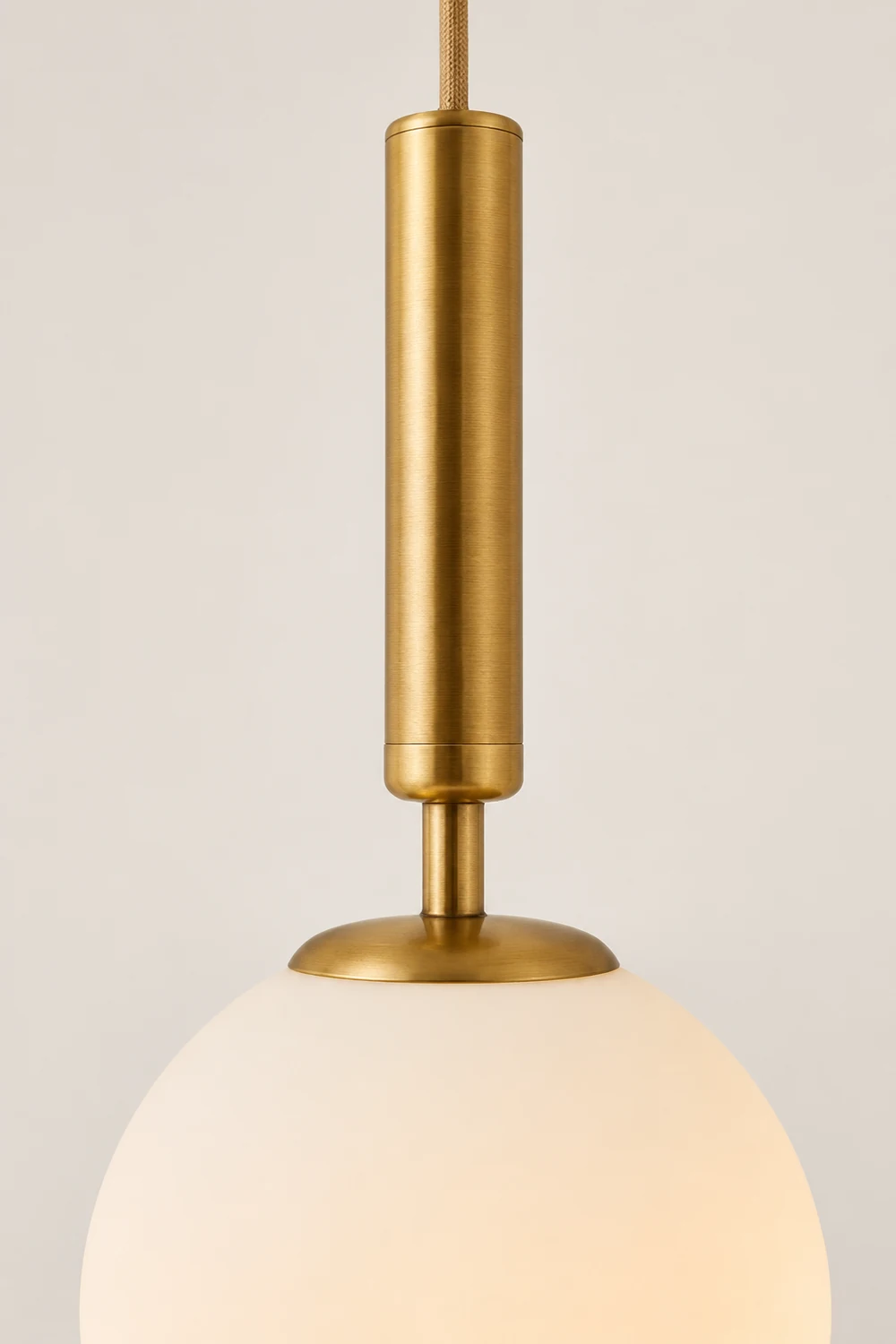 Valentina Modern Glass Ball Pendant Light, White/Clear - Lumpaz