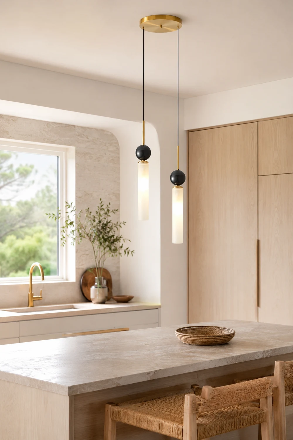 Marble Vertical Pendant Lamp - Lumpaz