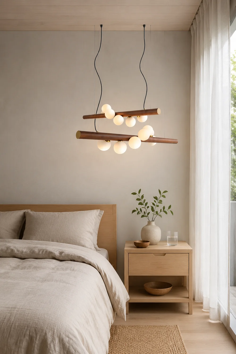Scandinavian Wooden Pendant Lamp - Lumpaz