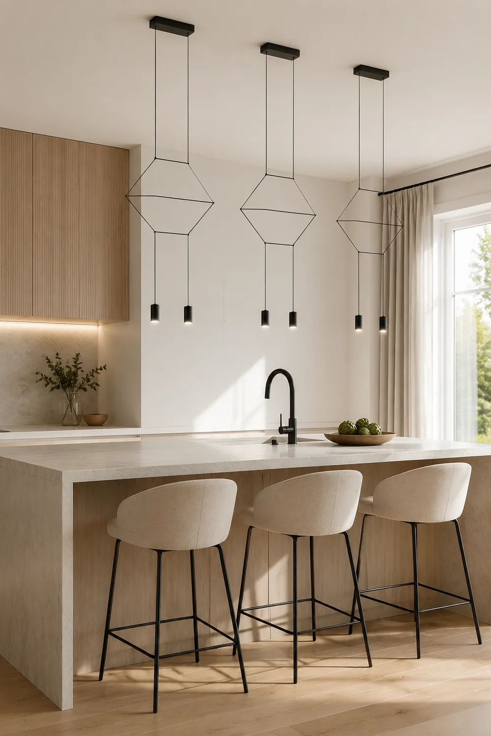 Line Art Pendant Light - Lumpaz