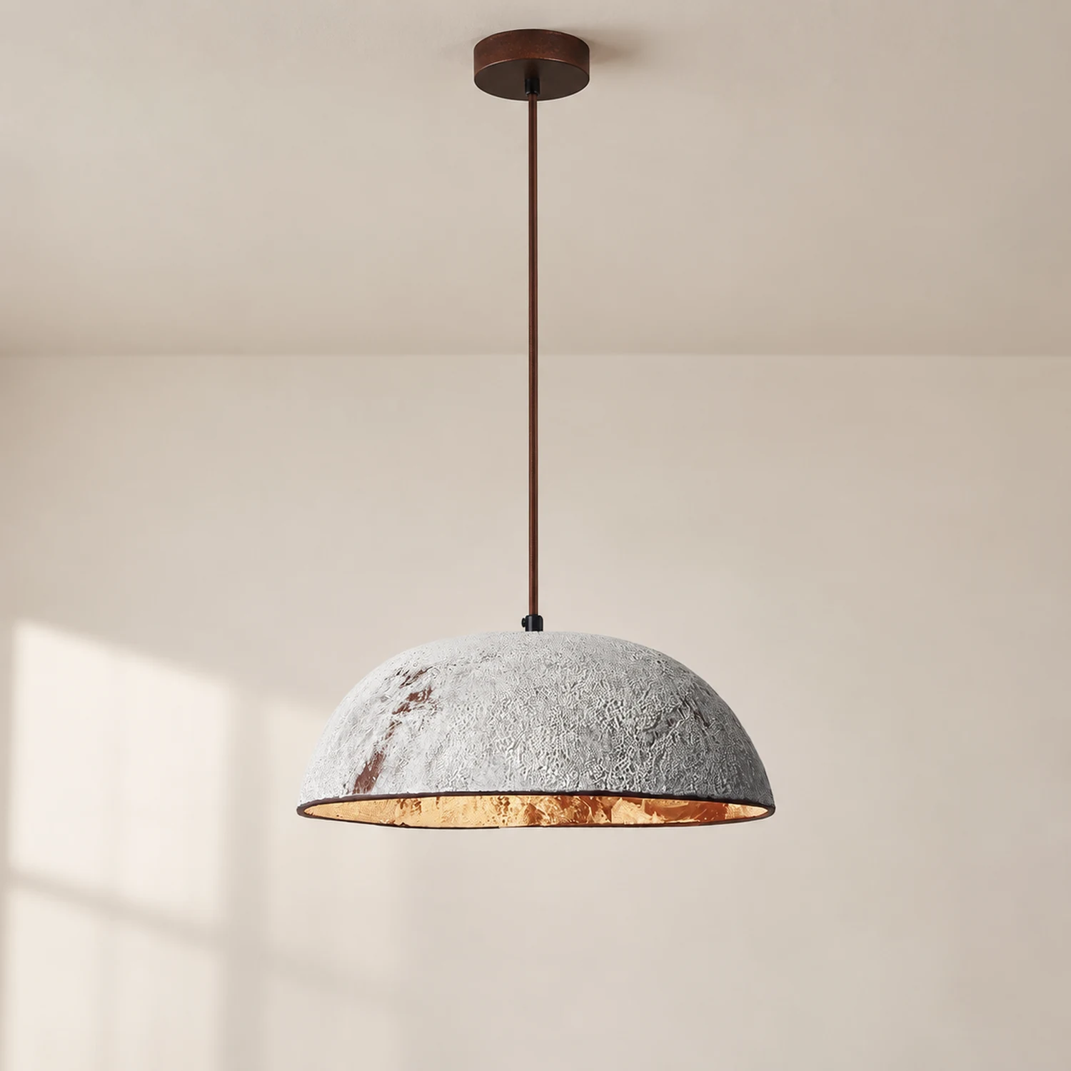 Half Dome Vintage Ceramic Pendant Lamp - Lumpaz