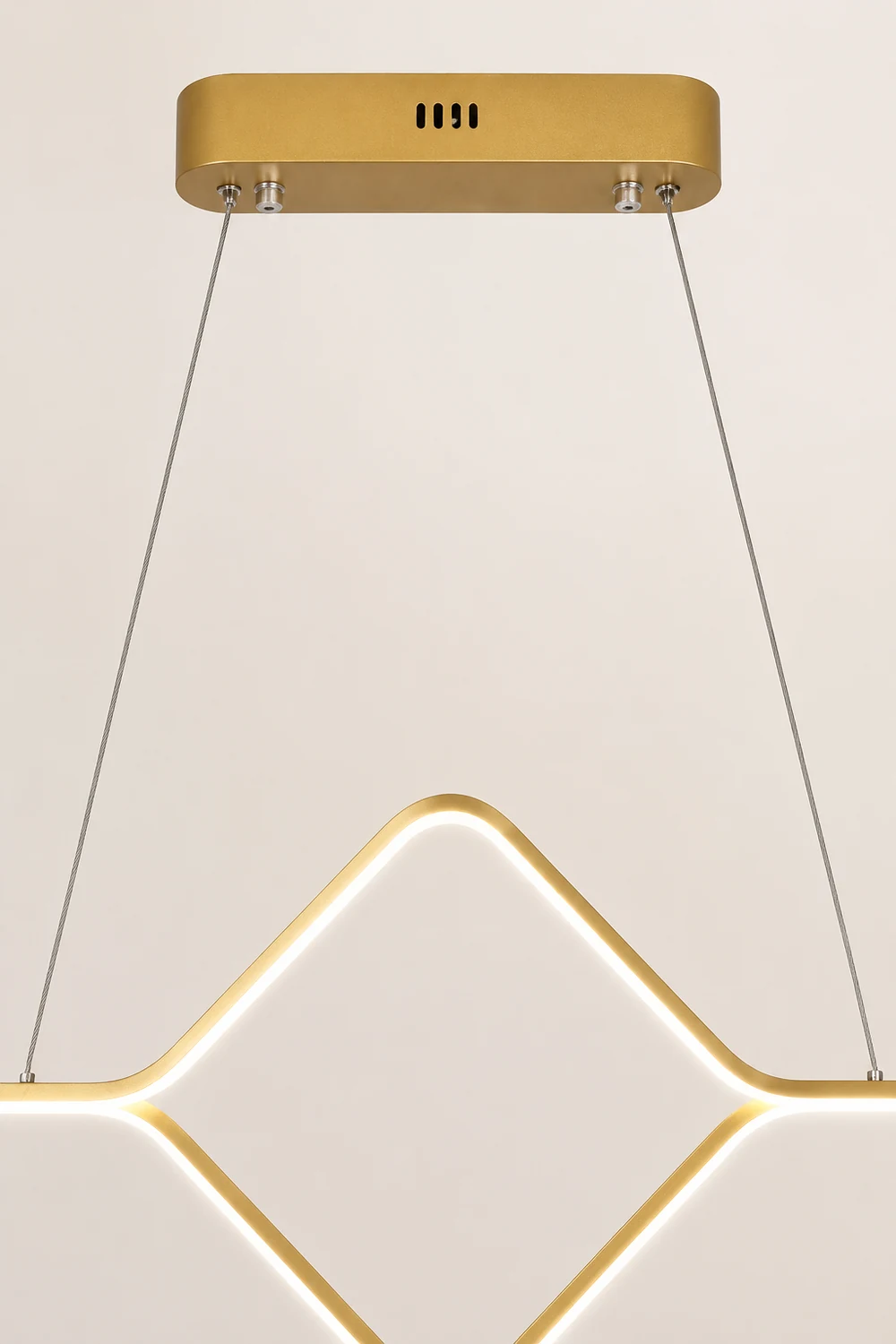 Bouvet Modern Linear Square Pendant Light, , Gold/Black - Lumpaz
