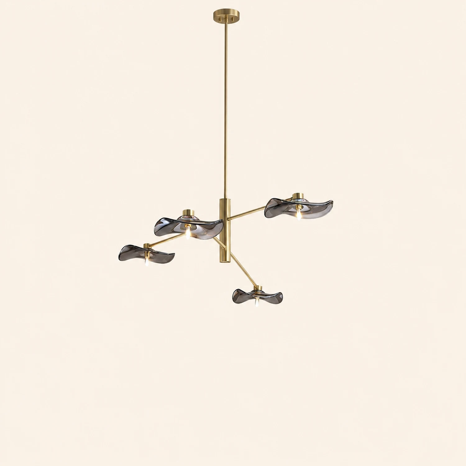 Lotus Leaves Glass Chandelier - Lumpaz