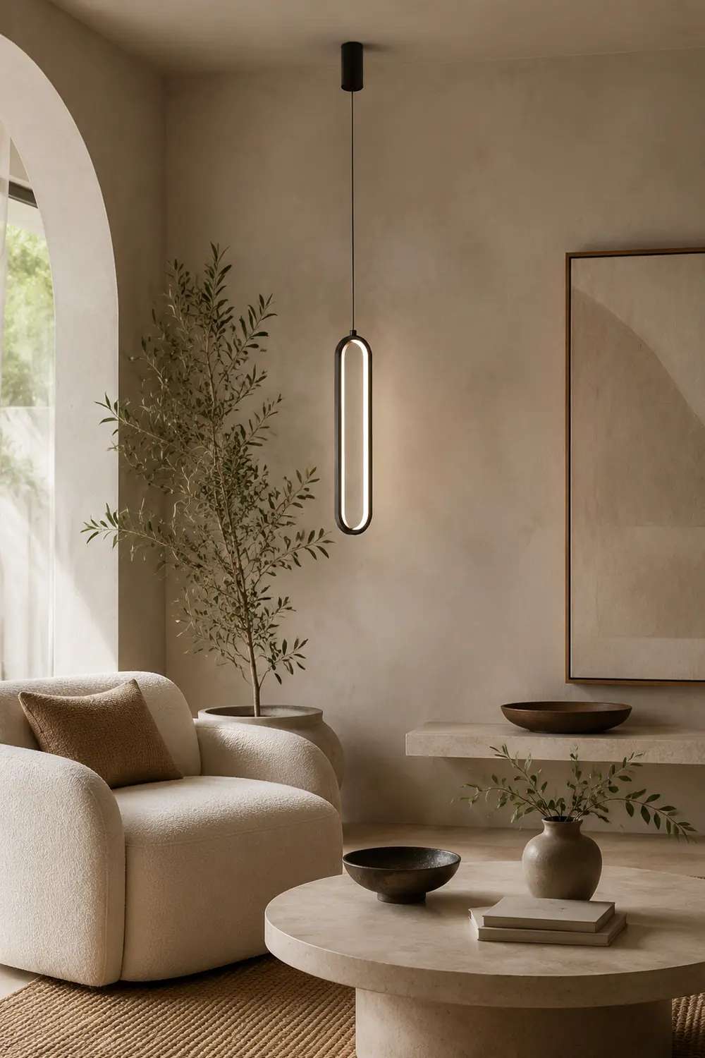 Long Oval LED Pendant Lamp - Lumpaz