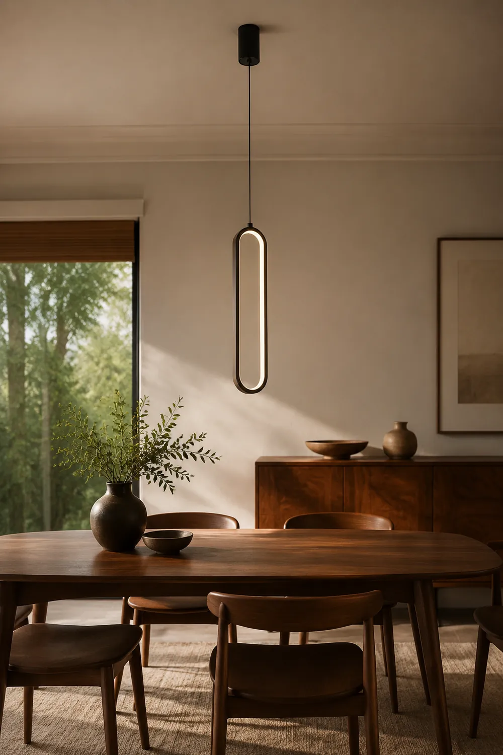 Long Oval LED Pendant Lamp - Lumpaz