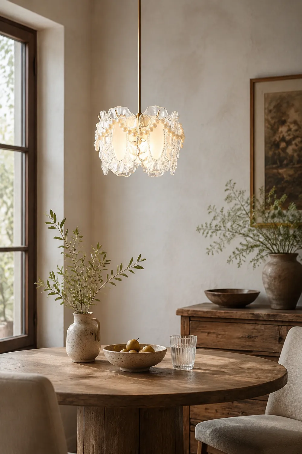 Floral Glass Pendant Lamp - Lumpaz