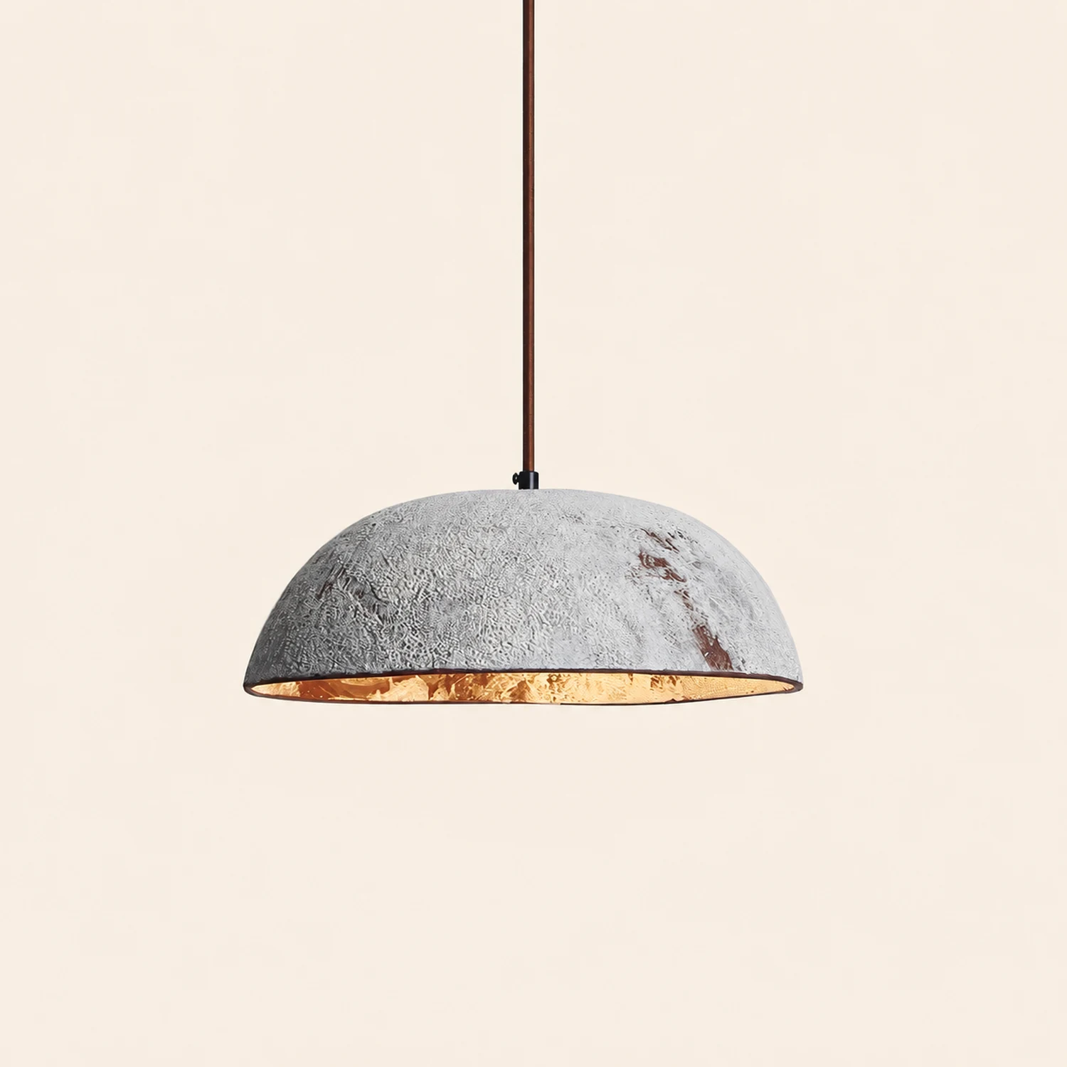 Half Dome Vintage Ceramic Pendant Lamp - Lumpaz