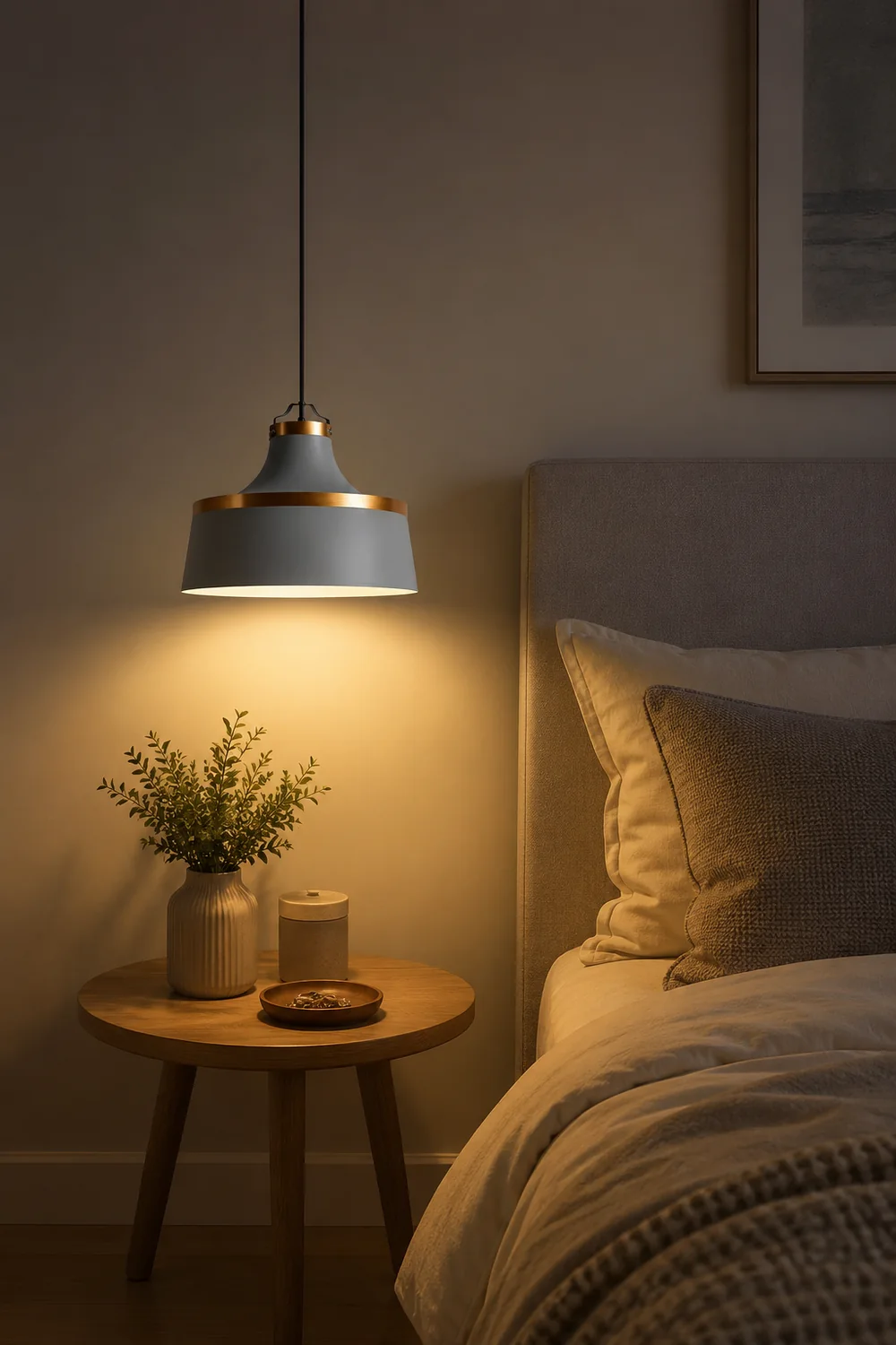 Morandi Modern Colorful Single Pendant Light, Metal Shade - Lumpaz