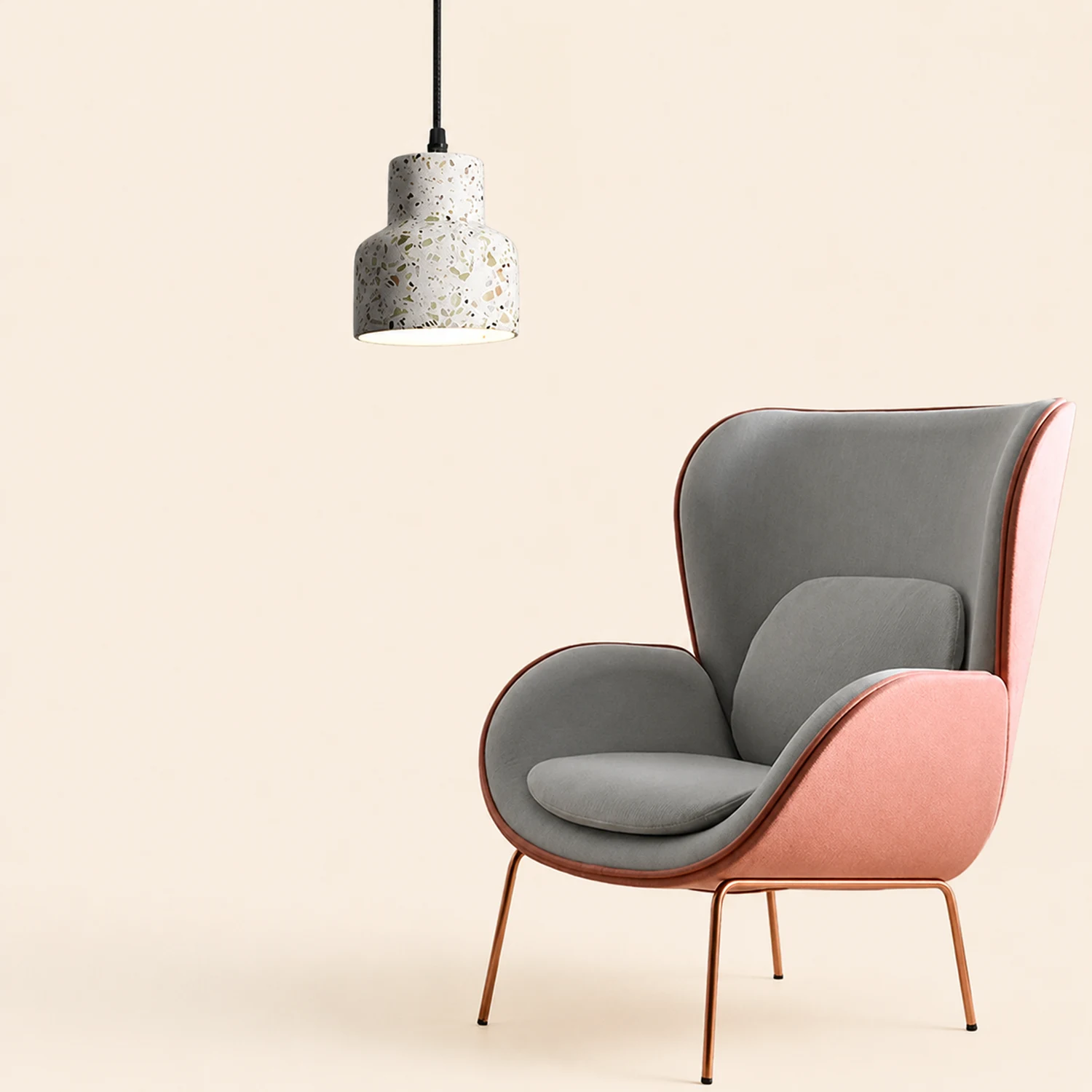 Sumait Zaid Modern Metal/Stone Pendant Light, 5 Style - Lumpaz