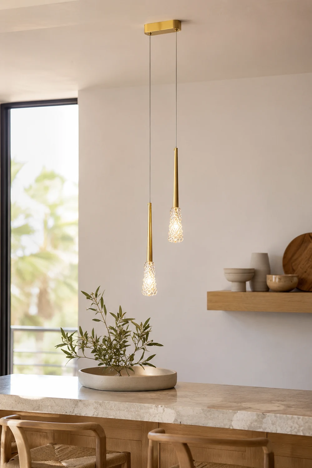Mozzi Crystal Pendant Light - Lumpaz