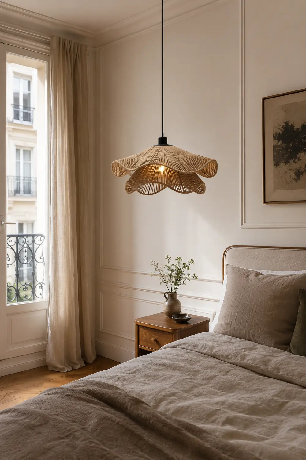 Handmade Straw Hat Pendant Lamp - Lumpaz