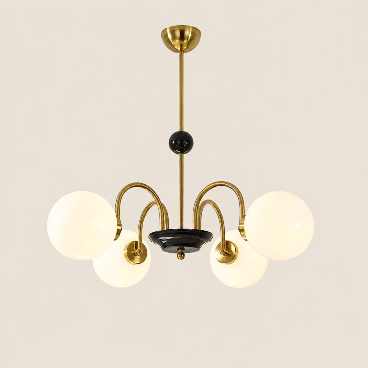 Modern Globe Glass Art Deco Chandelier, Living Room - Lumpaz