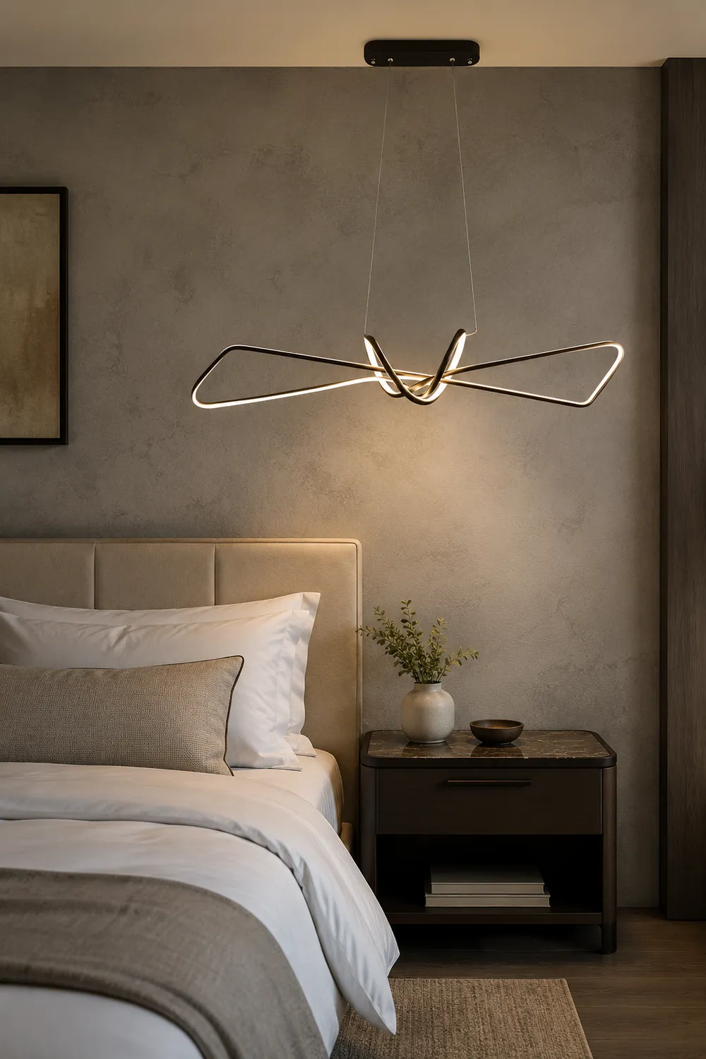 Bouvet Minimalist Geometric Metal Adjustable Pendant Light - Lumpaz
