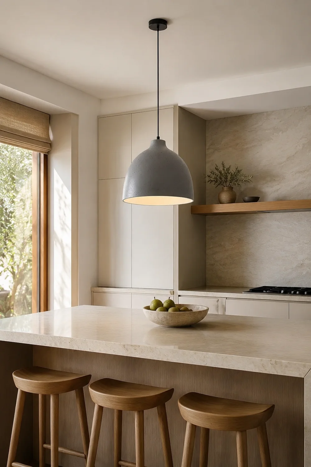 Resin Bowl Pendant Lamp - Lumpaz