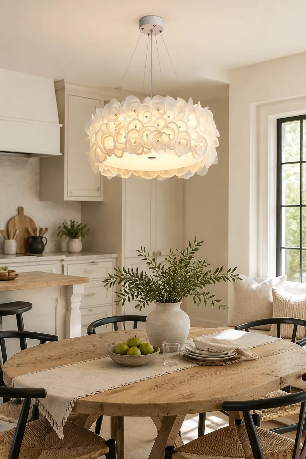 White Hydrangea Pendant Lamp - Lumpaz