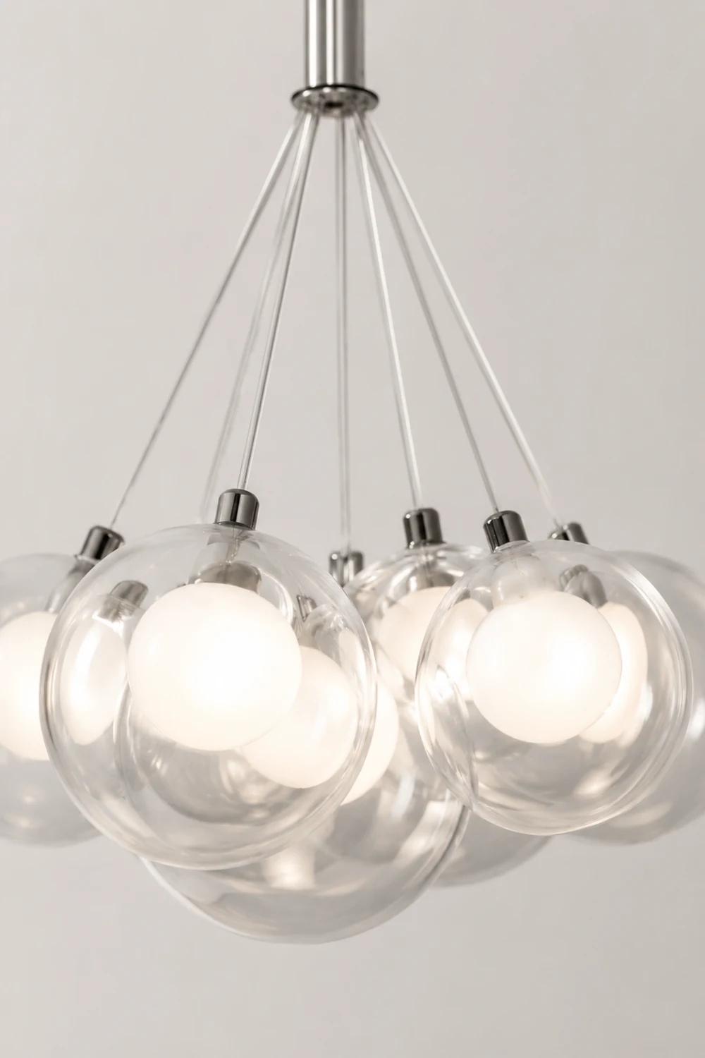 Valentina Modern Bubble Acylic Pendant Light, 5 Style - Lumpaz